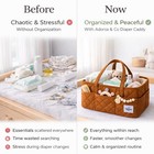 Diaper Caddy Organizer     Nursery Storage Basket For Newborn   Baby Essentials   