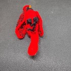 Vintage Handmade 8  Crochet Red Stuffed Plush Yarn Cardinal Bird Decor