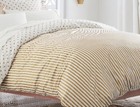 Pottery Barn Teen Emily Meritt Metallic Stripe Polka Duvet Full queen Set Shams