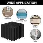 24 Pack Garage Floor Tiles  12x12 Inch Interlocking Drainage 12 x12   Black
