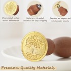 Vintage Wax Seal Stamp Set     20-piece Classic Seal Heads With Wooden Handl