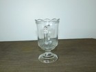 Vintage Kitchen  6  High 2 Handled Decorative Glass Cup