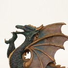 Vtg Gothic Dragon Wall Plaque Resin Fantasy Dragon Decor Hanging 10in
