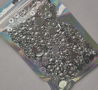 Craftbuddyus 1 000pcs X Mixed Flatback Silver Gems 3 4 5 6 8mm  Half Round   Diy