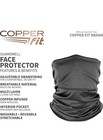 Copper Fit Guardwell Neck Gaiter Face Mask Protector Adult Unisex Charcoal