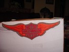 Large 12  X 3 3 4  Embroidered Harley Davidson Wings  Patch