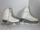 Soft Skate By Jackson Womens Girls Size 5 Ice Figure Skates Lace-up White Padded
