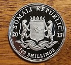 1 Oz 999 Silver Elephant African Wildlife Coin Proof 2013 Somalia 100 Shillings