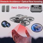 Mini Rc Drone With 4k Hd Dual Camera  Fpv Rc Led Quadcopter Adults Kids 2battery