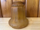 Antique Art Deco Bell Glass Lamp Shades Victorian Gold Amber No Breaks Needs Tlc