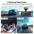 Redtiger A6 Dash Cam 2 5k 3 Channel Dash Camera  5 8ghz Wifi 3  Touch Screen