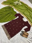 Dhoti Top Salwar Kameez Party Wear Dress Bollywood Suit Pakistani Indian Wedding