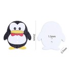100 Pcs Novelty Penguin Shape Wooden Buttons Cute Sewing Buttons Craft Buttons