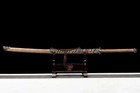 58   Rosewood Miao Dao Broadsword Chinese Carbon Steel Kung Fu Martial Art Sword