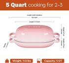Enameled Cast Iron Bread Oven 5qt sourdough Baking Kit With Banneton Basket pink