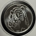 Bear Vs Bull Market Coin Toss Flipper 1 Troy Oz  999 Fine Silver Round Medal 999