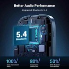 Ugreen 5 4 Aux Bluetooth Adapter For Car   greater Connection  Black 