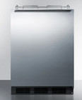 Summit Sbc58biadank 24 w 5 5 Cu  Ft  Built-in Kegerator - Stainless Steel
