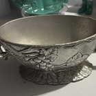 Arthur Court Grape Leaf Handled Aluminum Serving Bowl Bowl Copyright 1996