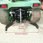 3 Point Hitch Kit Cat 1 Fits John Deere 316 318 322 330 332 420 430