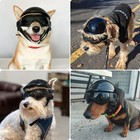 Dog Goggles For Small Dogs With Helmet  2pcs Doggy Sunglasses And Pet Motorcy   