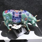 Cow Parade Green Celtic Figurine  Westland Giftware   6001  Box tag