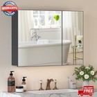 Bathroom Shelf Mirror Cabinet Medicine Cabinet Wall Mounted Storage Organizer