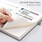 Bullet Dotted Journal Notebook 3 Pack  A5 Dotted Journal With 120gsm Paper  L   