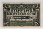 Latvia P2b  1 Rublis 1919  Banknote 