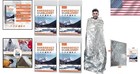 4 Pack -large 82    X 62    Survival Emergency Mylar Thermal Blankets  Thermal Survi
