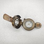 Solid Brass Antique British Military Prismatic Pocket Compass Marine For Gift