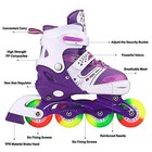 Adjustable Inline Skates For Kids Ages 4   12  Light Up Wheels  Beginner Rol