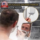 Shower Mirror  Shower Mirror Fogless For Shaving With A Removable Razor Holder -