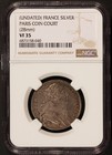 1700s France Louis Xvi Paris Coin Court Silver Jeton Medal - Ngc Vf 35