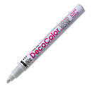Decocolor  Paint Marker  Silver Ink  Fine Point  Opaque Marker  Permanent gloss 