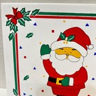 Vintage Christmas Santa Claus Ceramic 6  Square Tile Trivet Cork Backed