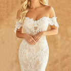 Elegant Bohemia Mermaid Wedding Dress Sweetheart Lace Bride Gowns Off Shoulder