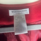 Worthington Crop Women   s Blazer Jacket Stretch Lined Mock Collar  Size Large