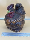 Atlantic Mold Ceramic Rooster Chicken Hen Cookie Jar  9    H  7    L  5 W  Usa Made 