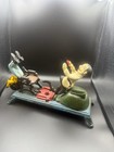 Vintage Cast Iron Mechanical Bank Dentist Pulling Tooth-repro Book Of Knowledge