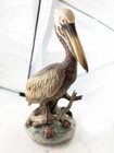 The Gallery Birds By Gorham Vintage Brown Pelican Porcelain Figurine
