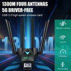 Usb 3 0 Wireless Wifi Adapter 1300mbps Long Range Dongle Dual Band Network Lot