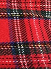 Red Plaid Tartan Fabric 60x2 5 Yds Christmas Kilt Blanket Rustic Kilt