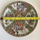 Antique Chinese Rose Medallion Plates 7 25    Hand Painted Porcelain Marked