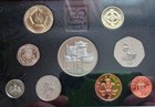 1996   1997 Uk Deluxe Proof Coin Sets  Royal Mint Coas Boxes  2 Britain Sets