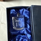 Crystal Glass Etched Hanukkah Dreidel Paperweight Keepsake Jewish Judaica Hebrew