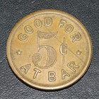 Rare Maverick Good For Token - A  Denk 5 Cents At Bar