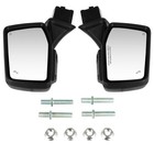 Pwr Htd Towing Mirrors 19-23 Chevy Silver 1500 Blk Sig Puddle Blind Tmpsns Fld
