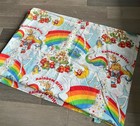 Vtg Rainbow Brite Flat Sheet Twin Flat   Fitted Sheet Usa Hallmark 1983