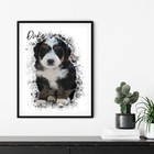 Custom Personalised Watercolour Pet Portrait Print  Pet Illustration  A4